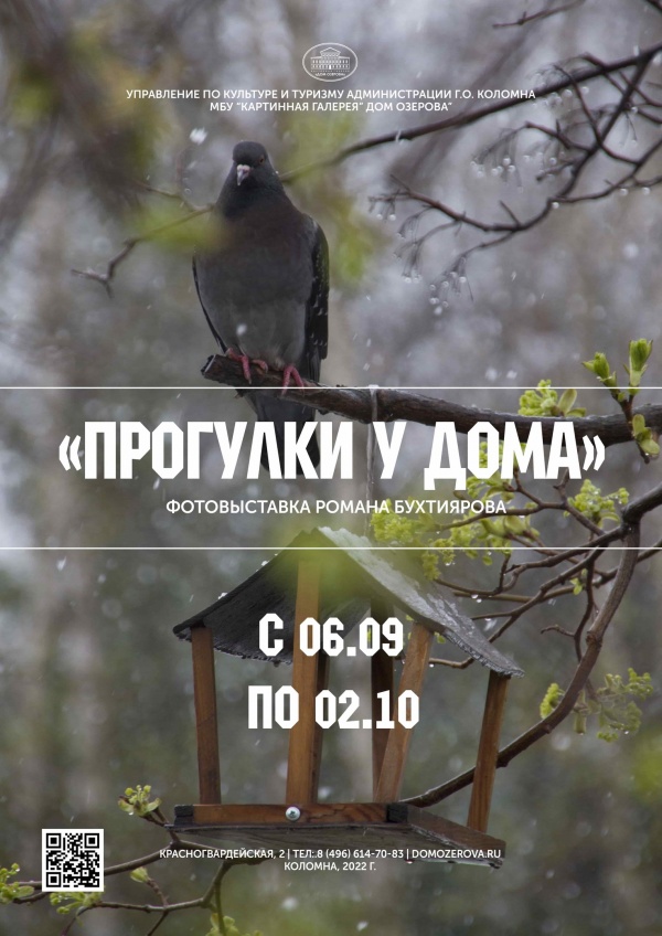 В Доме Озерова открывается выставка "Прогулки у дома"