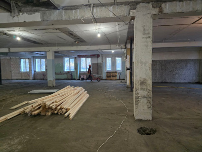 В Озёрах продолжается капремонт лечебного корпуса