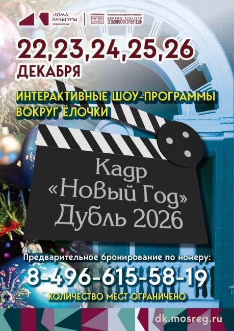 Интерактивная шоу-программа вокруг ёлочки - &quot;Кадр &quot;Новый год - дубль 2026&quot;