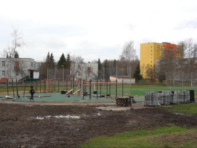 В Егорьевской школе №1 откроют новую воркаут-площадку