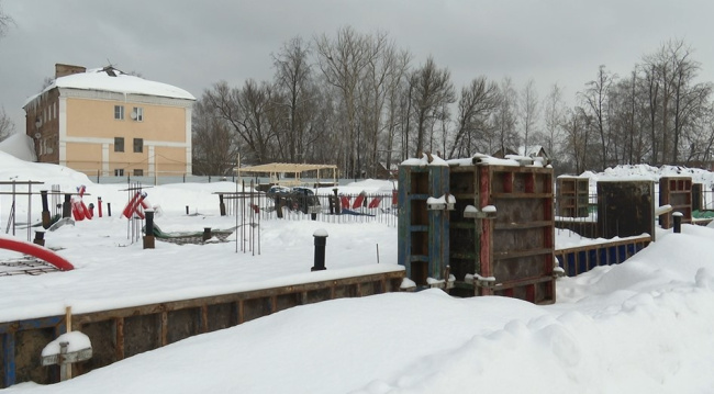 В Озёрах строят новый детский сад 