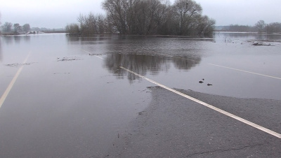 Половодье в Луховицах набрало силу