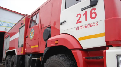 В Егорьевске при движении загорелось колесо грузовика