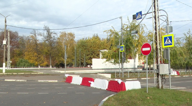 Улица Непобедимого снова закрыта для автотранспорта