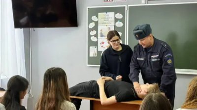 Мособлпожспас провёл урок безопасности на льду для учащихся Пановской СОШ  