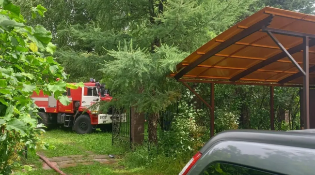 Пожарные ликвидировали возгорание в деревне Верейка