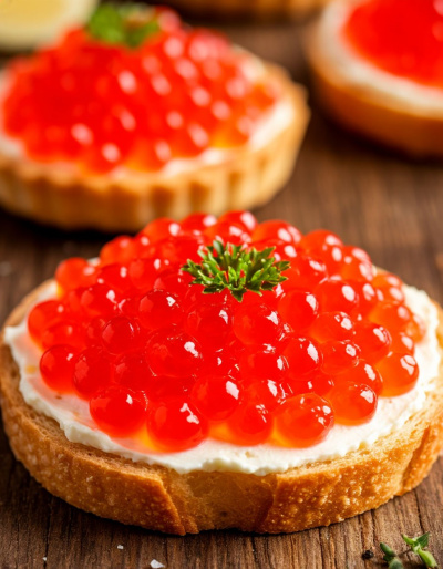 Слишком насыщенный красный или жёлтый цвет может свидетельствовать о том, что икра ненатуральная