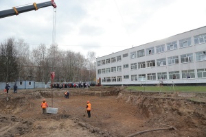 В Коломне заложили первый блок в фундамент нового учебного корпуса школы № 14