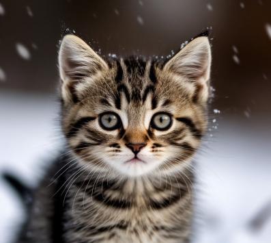 Воскресенские волонтёры спасли примёрзшего к машине котёнка