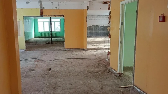 В Луховицах продолжается капитальный ремонт школы №9  