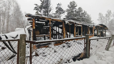 Пожар полностью уничтожил жилой дом в деревне Харинская под Егорьевском