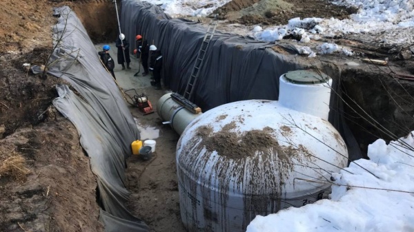 В Егорьевске продолжается реконструкция канализационного коллектора