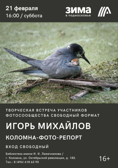 Творческая встреча с фотографом Игорем Михайловым состоится в библиотеке имени Лажечникова 