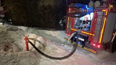 В Егорьевске из горящего дома спасатели эвакуировали 10 человек