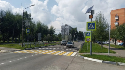 В Егорьевске придают свежий вид пешеходным переходам и дорожной разметке