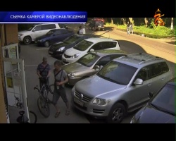 Факт кражи велосипеда у магазина "Рябинка" зафиксировала камера видеонаблюдения