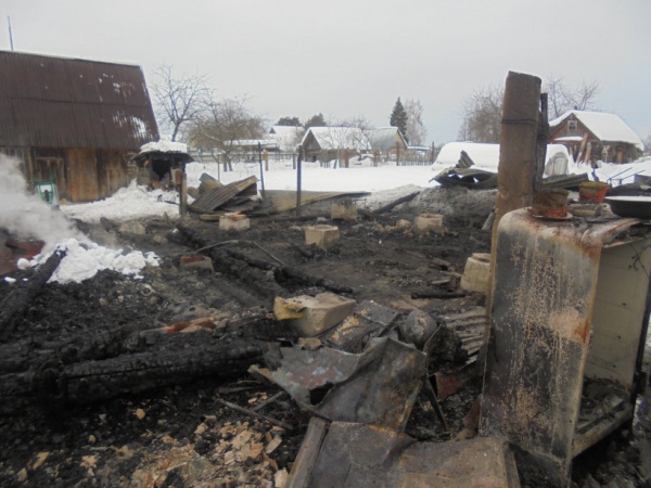 Два дома сгорели в городском округе Егорьевск
