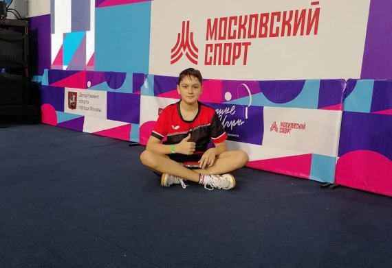 Озерчанин стал призёром московского турнира по настольному теннису