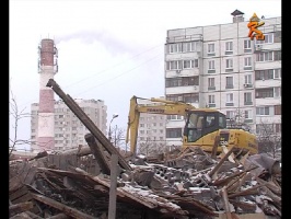 На прошлой неделе был снесен дом №22 по улице Сапожковых