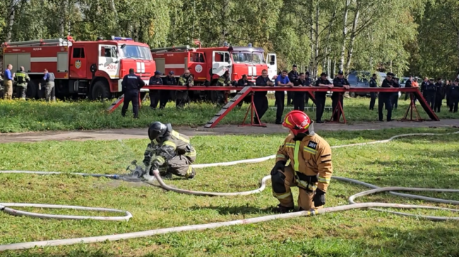 На конкурсе профессионального мастерства выявляли лучшую пожарную бригаду
