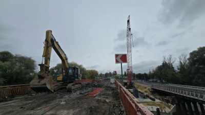 В селе Непецино открыли временный мост через реку Северку