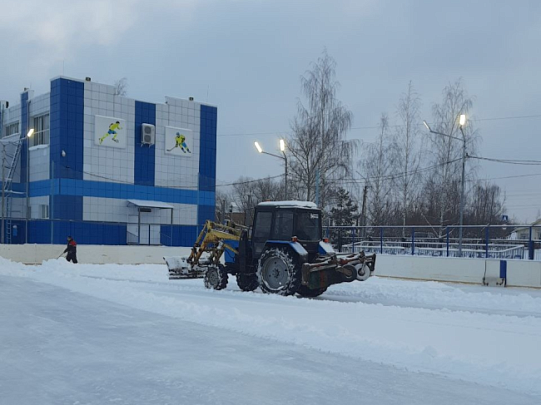 Каток в Починках откроется до 26 января