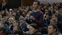 Публичные слушания по вопросу объединения города и района прошли вчера при переполненном зале