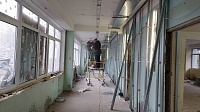 В Луховицах рабочие приступили к фасадным работам в школе №2