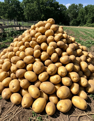 В одной из деревень Егорьевска бесплатно раздали картошку 