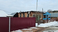 В луховицкой деревне Городище сгорел дом