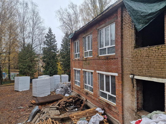 В Воскресенске продолжается капитальный ремонт дошкольного отделения школы №5