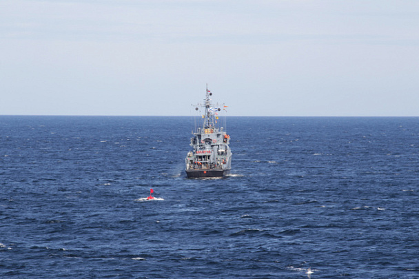 Экипаж тральщика "Коломна" успешно выполнил курсовую задачу К-2 в Баренцевом море  