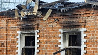 В луховицкой деревне Городище сгорел дом