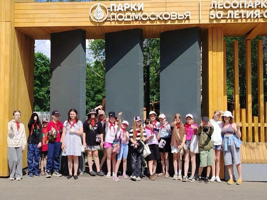 В парке 50-летия Октября состоялось занятие в рамках проекта "Лесные лаборатории под открытым небом"